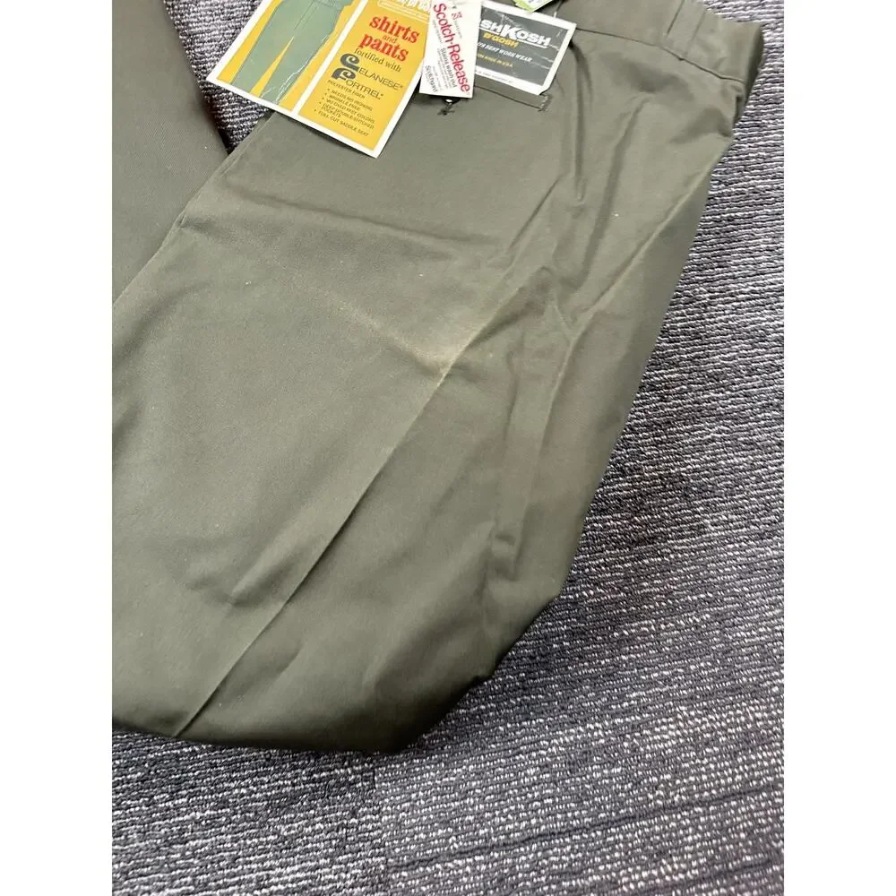 VTG New w/ Tag Mens Army Green Dress Pants 50 x 32 Oshkosh - Picture 2 of 7